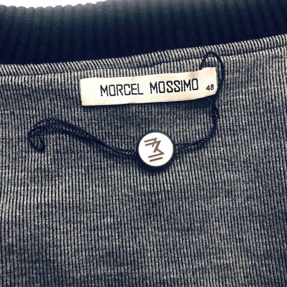 MORCEL MOSSIMO Oversized Stylish Dropped Shoulders Gray Jacket Size 2XL NEW - Picture 4 of 5